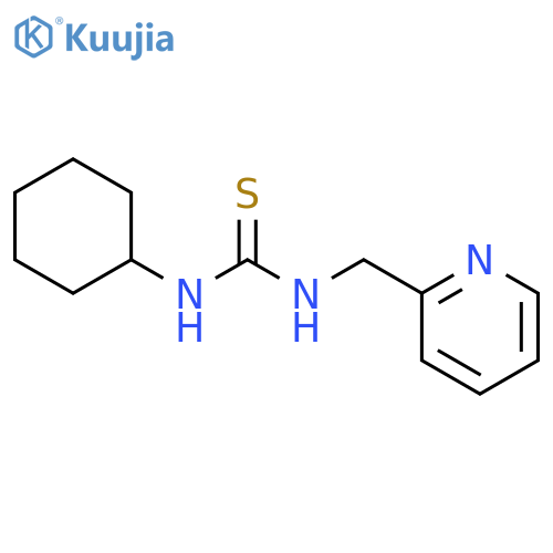 Thiourea, N-cyclohexyl-N'-(2-pyridinylmethyl)- structure