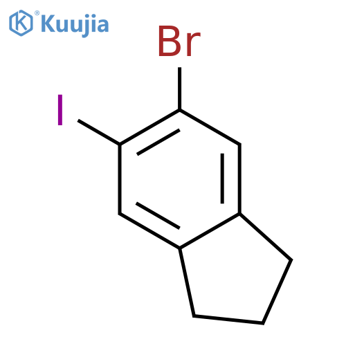 1H-INDENE, 5-BROMO-2,3-DIHYDRO-6-IODO- structure