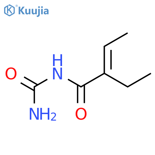 1-(2-Ethylcrotonoyl)urea structure