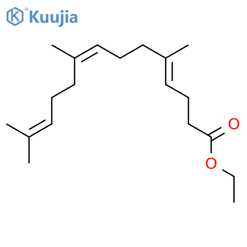 4,8,12-Tetradecatrienoic acid, 5,9,13-trimethyl-, ethyl ester, (E,Z)- structure