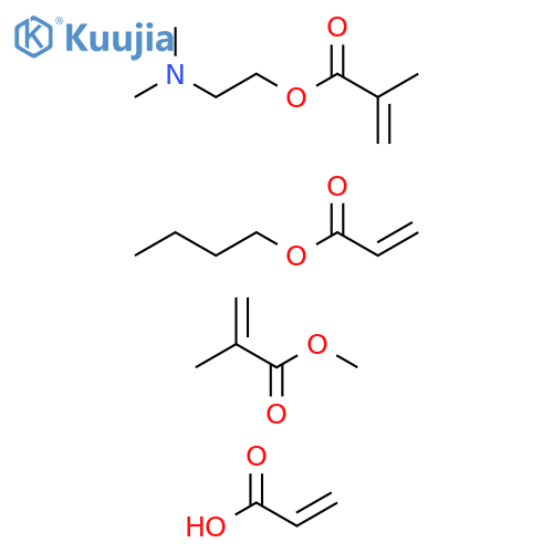 2-Propenoic acid, 2-methyl-, 2-(dimethylamino)ethyl ester, polymer with butyl 2-propenoate, methyl 2-methyl-2-propenoate and 2-propenoic acid structure