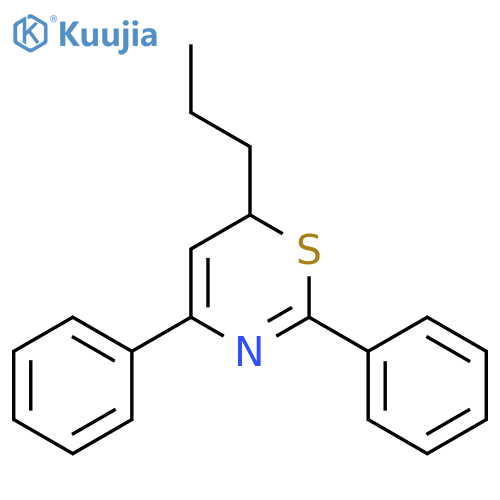 6H-1,3-Thiazine,2,4-diphenyl-6-propyl- structure