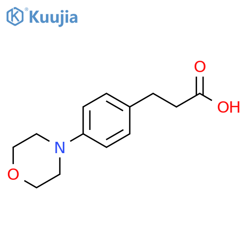 3-4-(morpholin-4-yl)phenylpropanoic acid structure