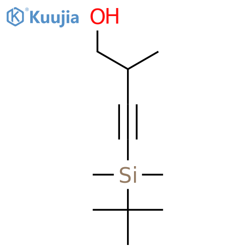 3-Butyn-1-ol, 4-[(1,1-dimethylethyl)dimethylsilyl]-2-methyl- structure