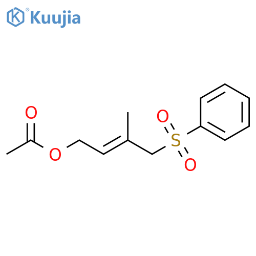 2-Buten-1-ol, 3-methyl-4-(phenylsulfonyl)-, acetate, (E)- structure