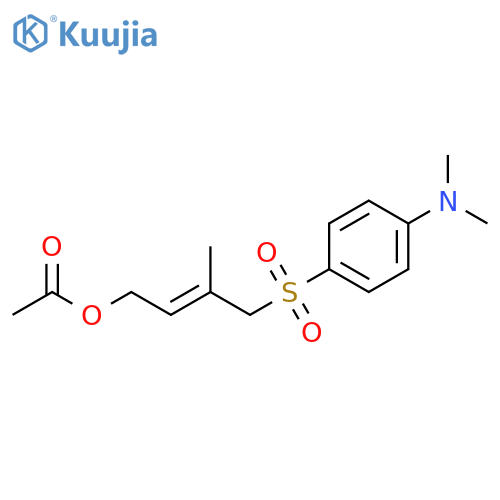2-Buten-1-ol, 4-[[4-(dimethylamino)phenyl]sulfonyl]-3-methyl-, acetate (ester), (E)- (9CI) structure