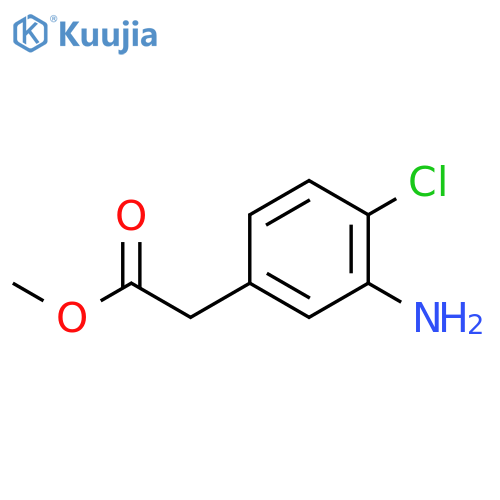 Methyl 2-(3-amino-4-chlorophenyl)acetate structure