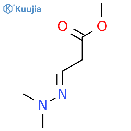 Propanoic acid, 3-(dimethylhydrazono)-, methyl ester structure