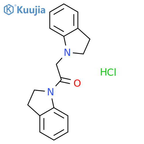1,1'-(1-oxoethane-1,2-diyl)bis-2,3-dihydro-1H-indole hydrochloride structure