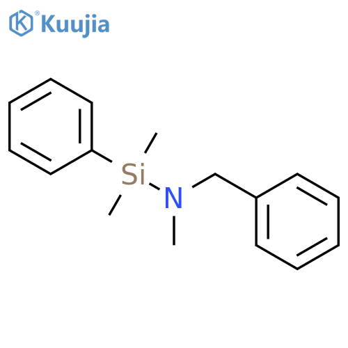 Silanamine, N,1,1-trimethyl-1-phenyl-N-(phenylmethyl)- structure
