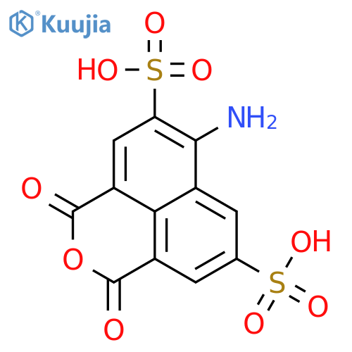 1H,3H-NAPHTHO[1,8-CD]PYRAN-5,8-DISULFONIC ACID, 6-AMINO-1,3-DIOXO- structure