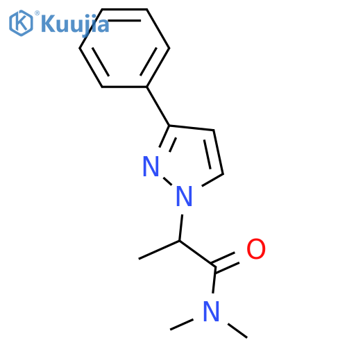 1H-Pyrazole-1-acetamide, N,N,a-trimethyl-3-phenyl- structure