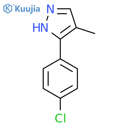 5-(4-Chlorophenyl)-4-methyl-1H-pyrazole structure