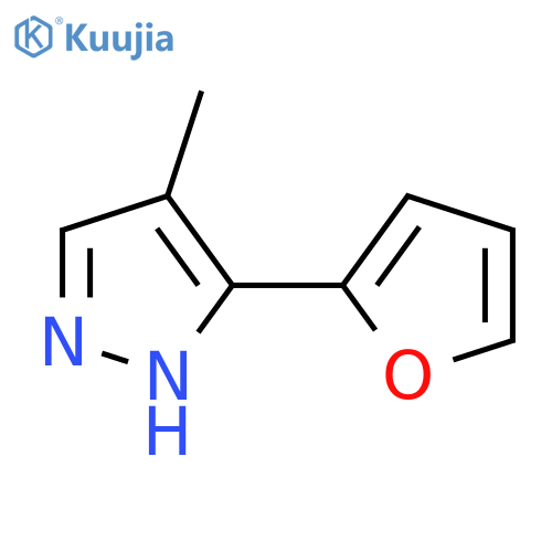 3-(furan-2-yl)-4-methyl-1H-pyrazole structure