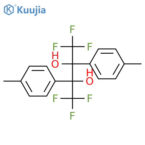 1,1,1,4,4,4-hexafluoro-2,3-bis(4-methylphenyl)butane-2,3-diol structure