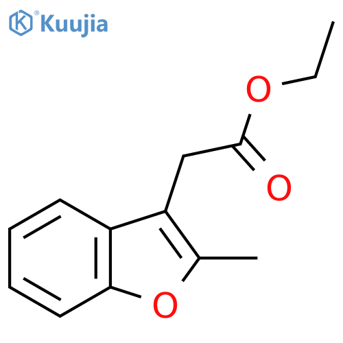 2-Methylbenzofuran-3-acetic acid ethyl ester structure