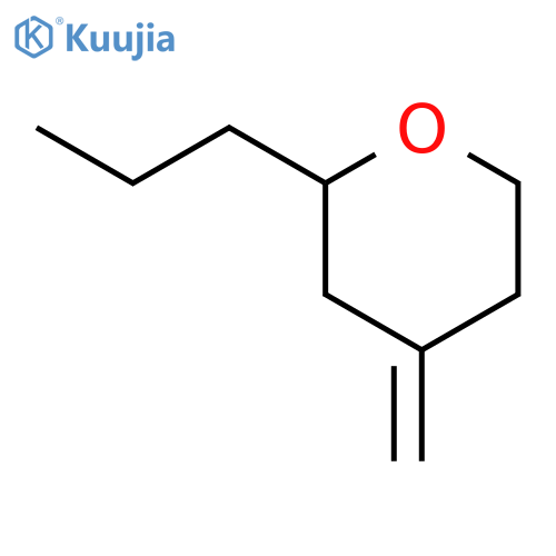 2H-PYRAN, TETRAHYDRO-4-METHYLENE-2-PROPYL- structure