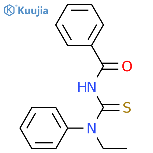 N-[ethyl(phenyl)carbamothioyl]benzamide structure