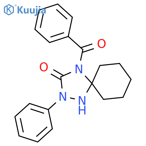 1,2,4-Triazaspiro[4.5]decan-3-one, 4-benzoyl-2-phenyl- structure