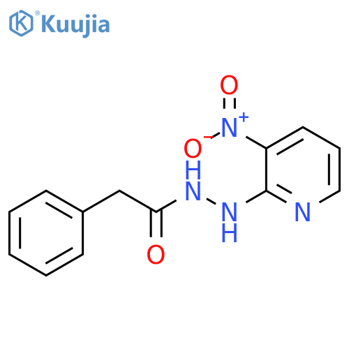 Benzeneacetic acid, 2-(3-nitro-2-pyridinyl)hydrazide structure