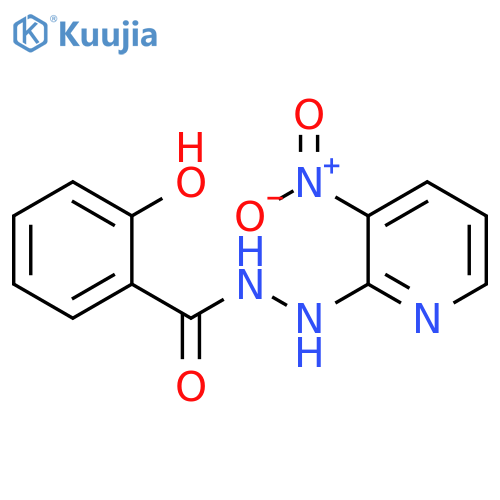 Benzoic acid, 2-hydroxy-, 2-(3-nitro-2-pyridinyl)hydrazide structure
