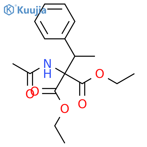 diethyl (acetylamino)(1-phenylethyl)malonate structure