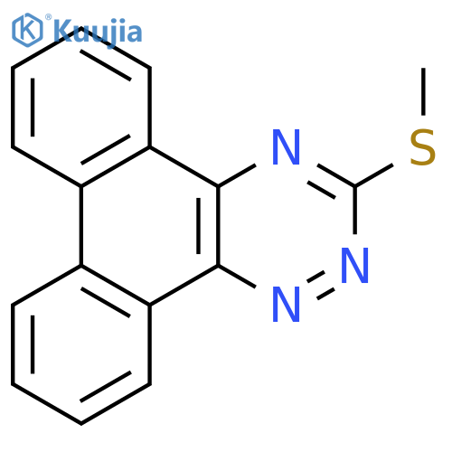 Phenanthro[9,10-e]-1,2,4-triazine, 3-(methylthio)- structure