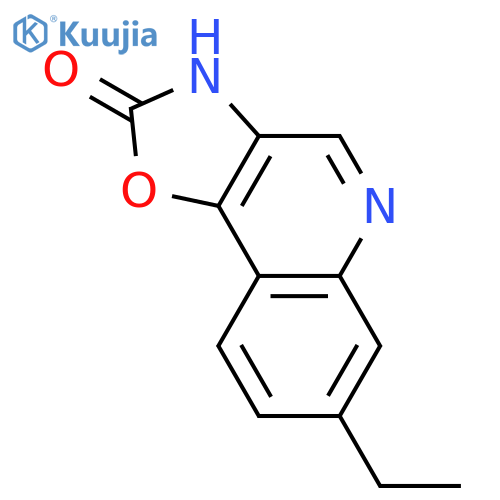 Oxazolo[4,5-c]quinolin-2(3H)-one, 7-ethyl- structure