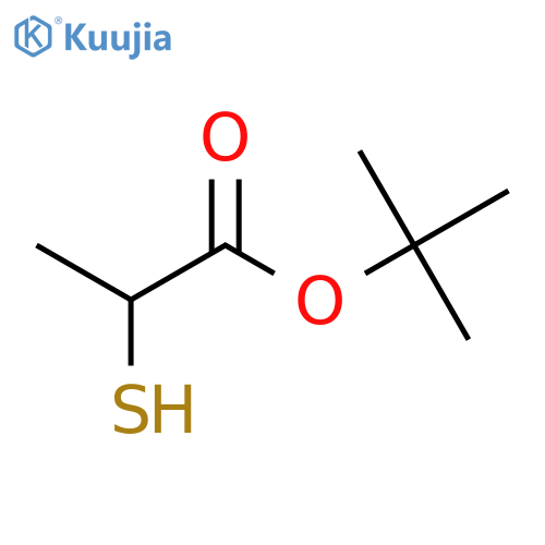 tert-butyl 2-sulfanylpropanoate structure