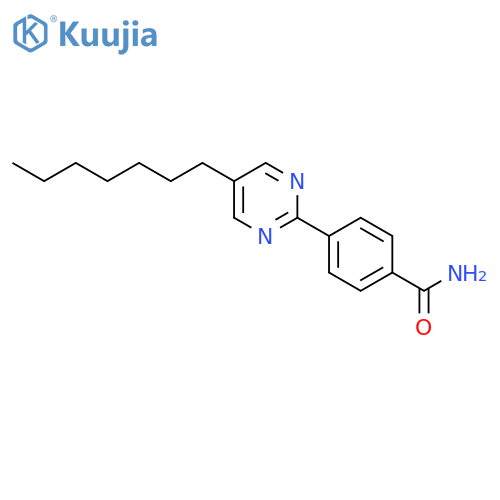Benzamide, 4-(5-heptyl-2-pyrimidinyl)- structure