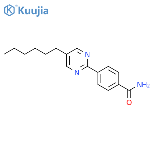 BENZAMIDE, 4-(5-HEXYL-2-PYRIMIDINYL)- structure