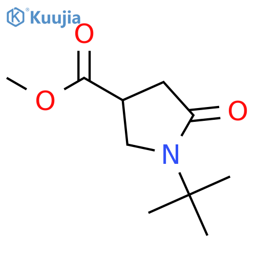 Methyl 1-tert-butyl-5-oxopyrrolidine-3-carboxylate structure