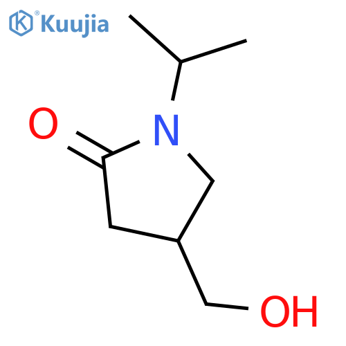 4-(hydroxymethyl)-1-(propan-2-yl)pyrrolidin-2-one structure