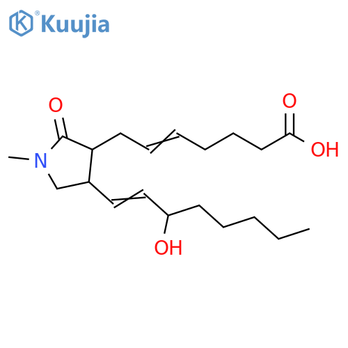 5-Heptenoic acid,7-[4-(3-hydroxy-1-octenyl)-1-methyl-2-oxo-3-pyrrolidinyl]- structure