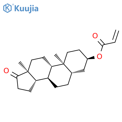 Androstan-17-one, 3-[(1-oxo-2-propenyl)oxy]-, (3a,5a)- structure