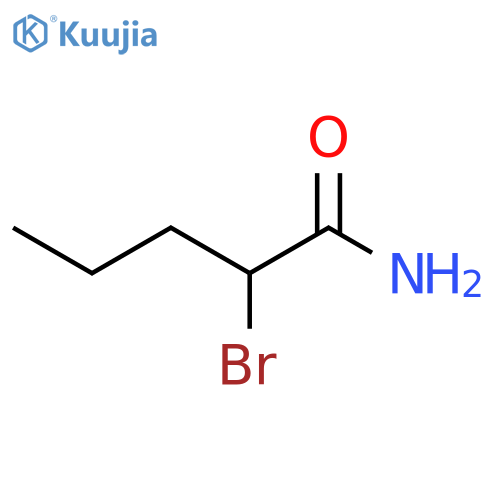Pentanamide, 2-bromo- structure