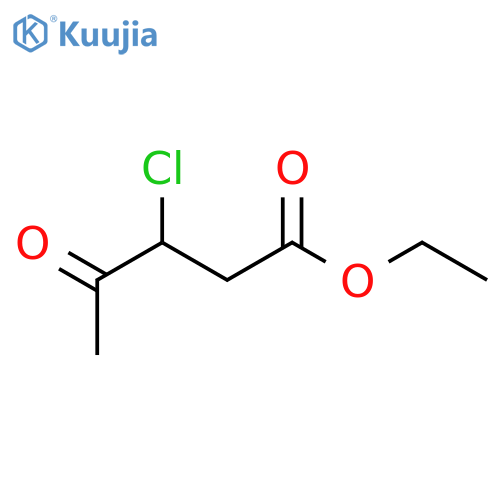 Pentanoic acid, 3-chloro-4-oxo-, ethyl ester structure