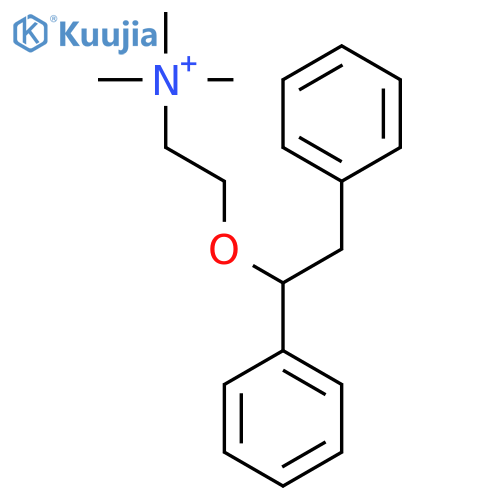 Ethanaminium,2-(1,2-diphenylethoxy)-N,N,N-trimethyl- structure