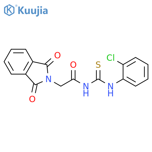2H-Isoindole-2-acetamide, N-[[(2-chlorophenyl)amino]thioxomethyl]-1,3-dihydro-1,3-dioxo- structure