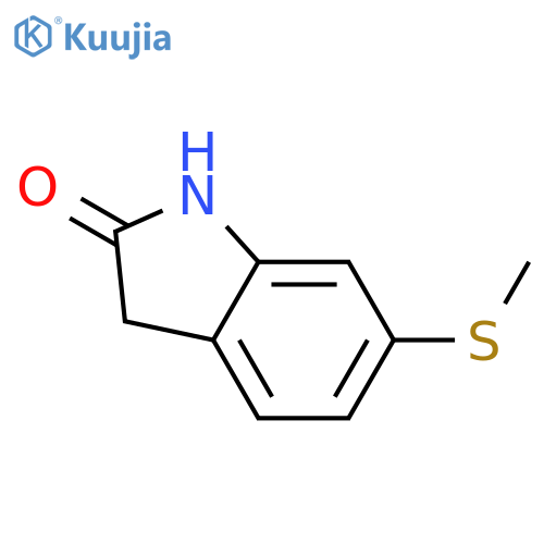 2H-Indol-2-one, 1,3-dihydro-6-(methylthio)- structure