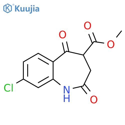1H-1-Benzazepine-4-carboxylic acid,8-chloro-2,3,4,5-tetrahydro-2,5-dioxo-, methyl ester structure