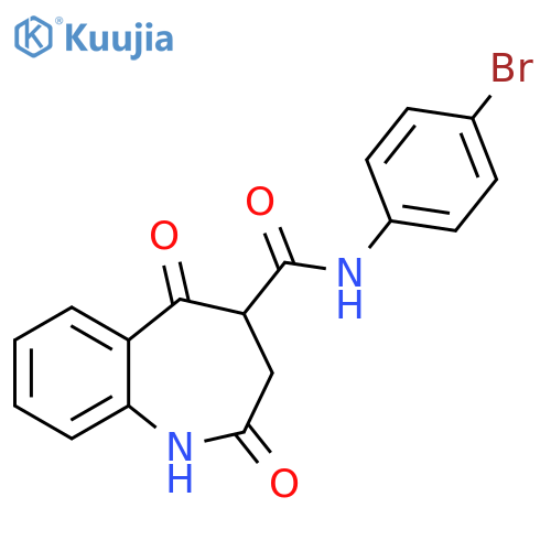1H-1-Benzazepine-4-carboxamide,N-(4-bromophenyl)-2,3,4,5-tetrahydro-2,5-dioxo- structure