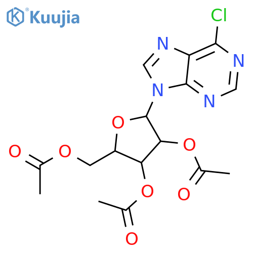 2,3,5-Tri-O-acetyl-6-chloropurine-9-b-D-ribofuranoside (>90%) structure