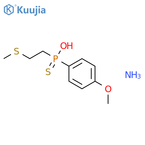 Phosphinothioic acid,(4-methoxyphenyl)[2-(methylthio)ethyl]-, ammonium salt (9CI) structure