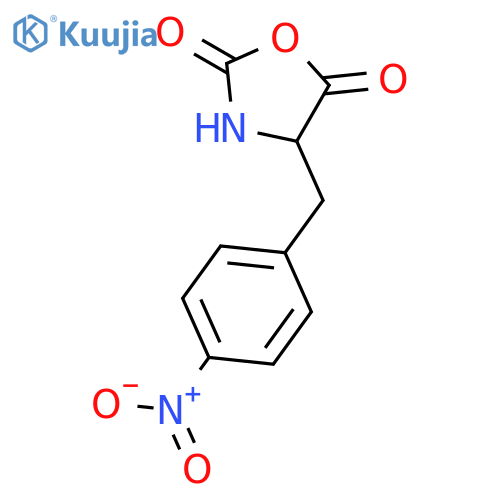2,5-Oxazolidinedione, 4-[(4-nitrophenyl)methyl]-, (S)- structure