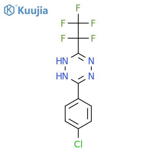 1,2,4,5-Tetrazine, 3-(4-chlorophenyl)-1,2-dihydro-6-(pentafluoroethyl)- structure