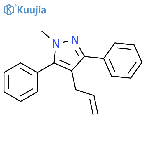1H-Pyrazole, 1-methyl-3,5-diphenyl-4-(2-propenyl)- structure