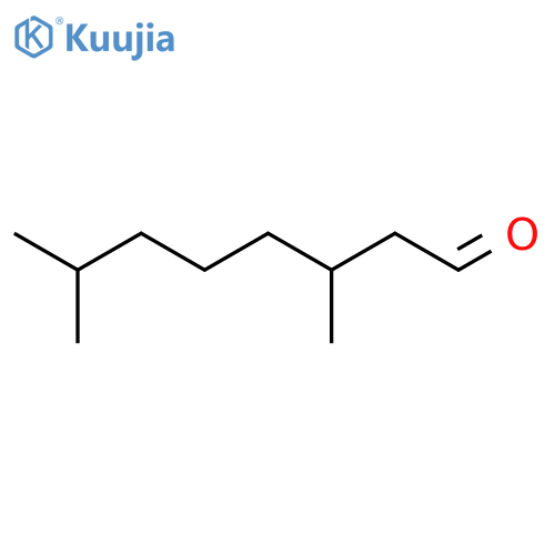 Octanal, 3,7-dimethyl- structure
