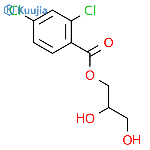 Benzoic acid, 2,4-dichloro-, 2,3-dihydroxypropyl ester structure