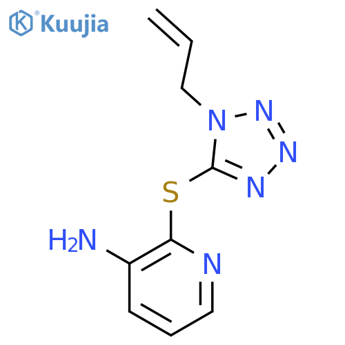 3-Pyridinamine, 2-[[1-(2-propenyl)-1H-tetrazol-5-yl]thio]- structure